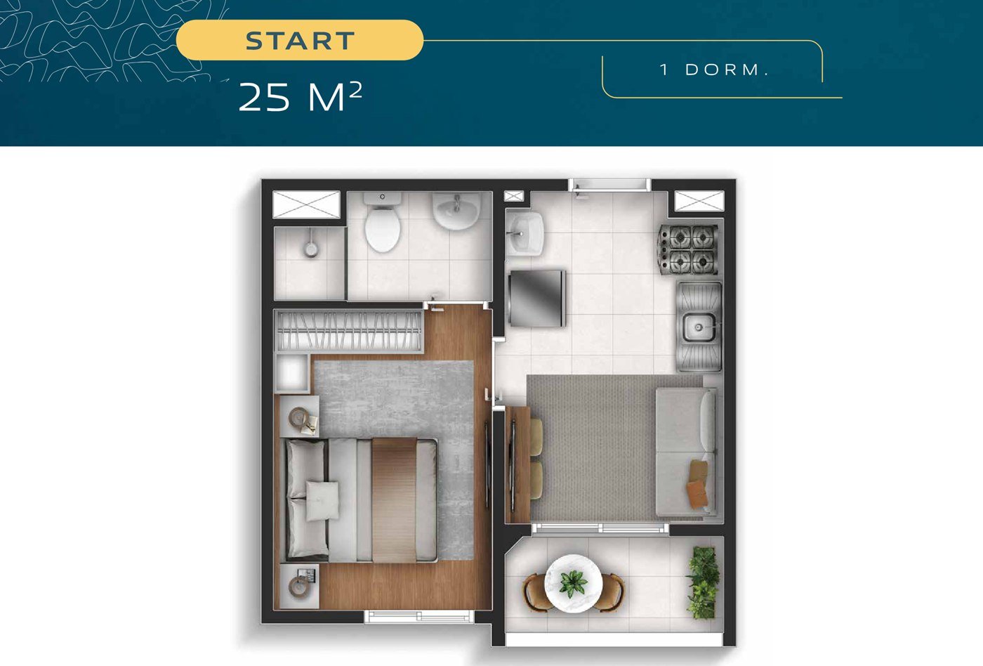Planta START — 25 m²